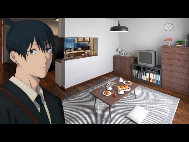 Chainsaw Man | Aki Hayakawa Apartment 360° VR  (Dynamic Light & Sound)