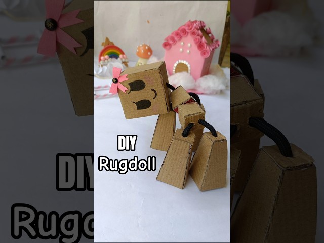 #diy cardboard ragdoll tutorial 💖✨ #paperdoll #tutorial #rugdoll #craft #fy #trend