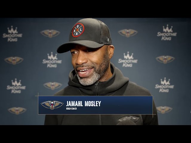 Jamahl Mosley on defense, practicing at St. Aug | Pelicans Training Camp 2026
