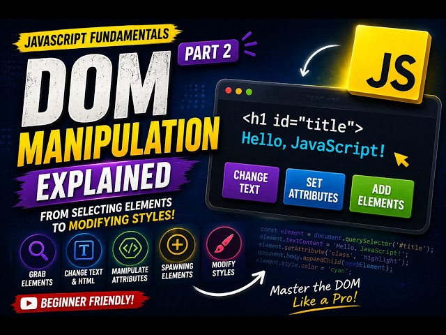 JavaScript Fundamentals Part 2: DOM Manipulation Explained