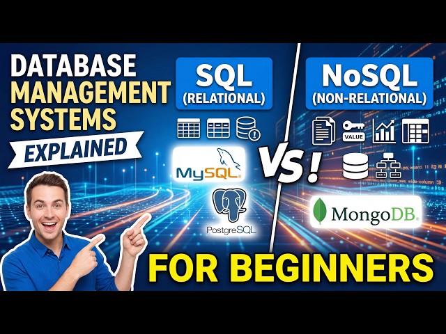 Database Management Systems Explained  SQL vs NoSQL, MySQL & PostgreSQL for Beginners