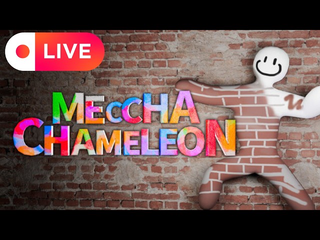 🌛 Landscape artist tries to blend in with objects? 🖤 #mechachameleon   #girlstreamerlive  #gamergirl