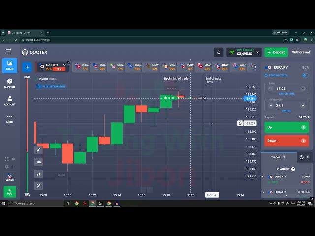 Live Trading with My Telegram Public Group Member | Quotex | Trading With Jibon