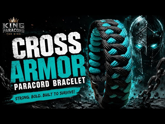How to Make the Cross Armor Bracelet Step-by-Step Paracord Guide #paracordbracelet #BraceletTutorial