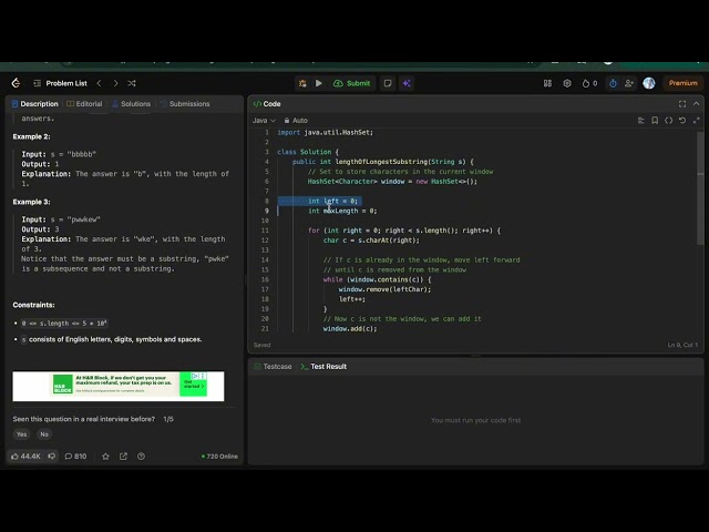 3. Longest Substring Without Repeating Characters | LeetCode