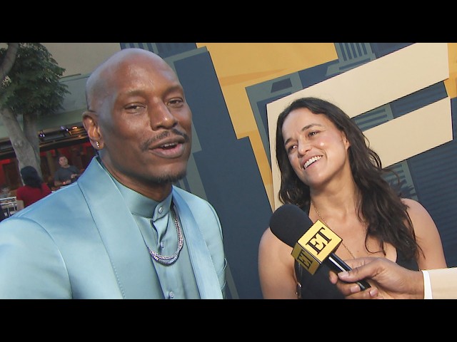 Michelle Rodriguez CRASHES Tyrese Gibson's Interview as 'Fast' Cast REUNITES (Exclusive)