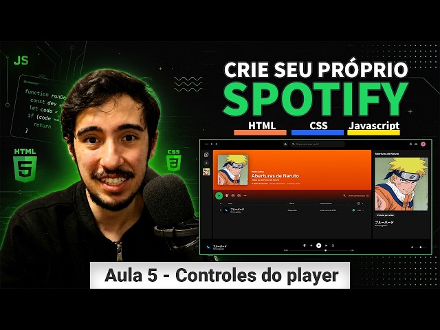 How to build your own Spotify with HTML, CSS, and JavaScript | Creating the player controls (#5)