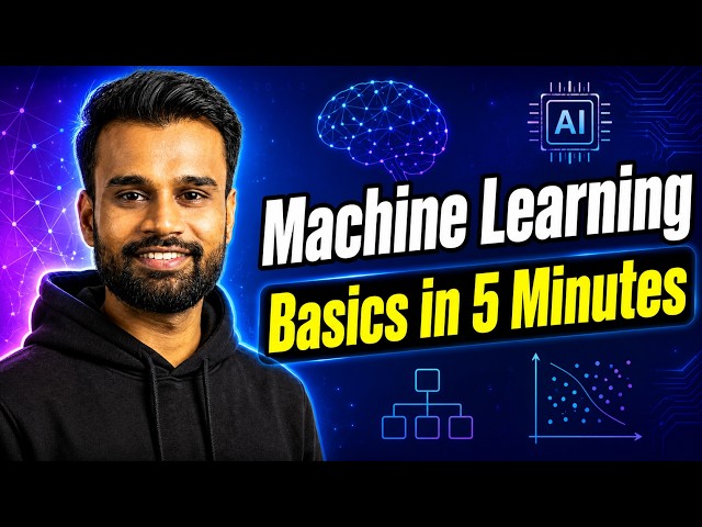 Master the fundamentals of Machine Learning in just 5 minutes! 🚀