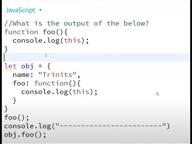 Program 14 this keyword | JavaScript this contexts | window object | current object context