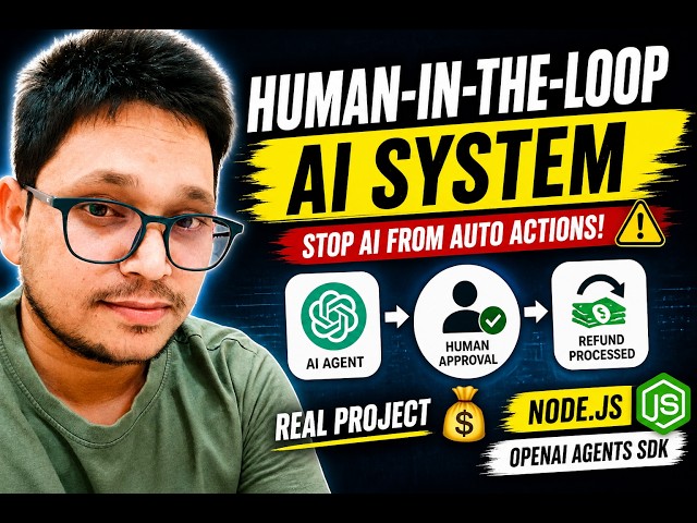 Human-in-the-Loop AI with OpenAI Agents 🔥 | Build Refund Approval System (Node.js)