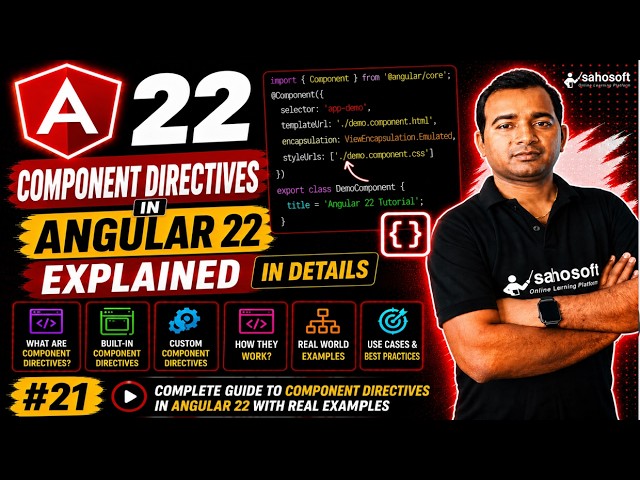 Component Directives in Angular 22 Explained in Details (2026) | Angular 22 complete course 2026