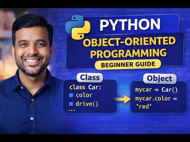 Python OOP Explained | Object-Oriented Programming for Beginners (Classes & Objects)