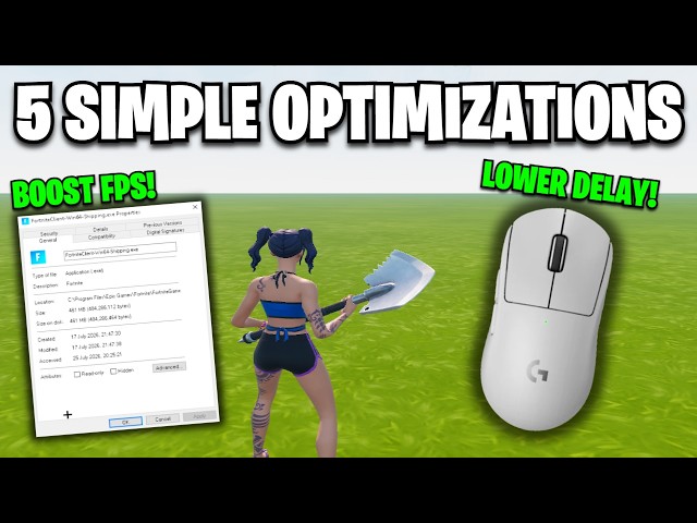 5 *SIMPLE* Optimizations To Boost Fps and Lower Input Delay In 2026!