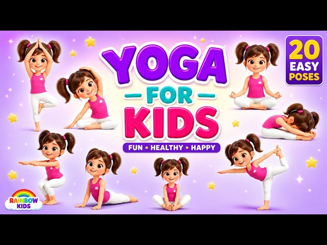 Yoga for Kids | Healthy, Happy & Fun Exercise|easy yoga poses for kids #yogaforkids 