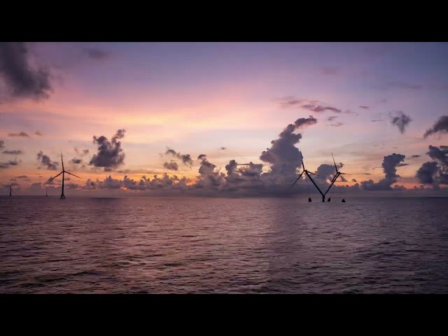 Eyes on Net Zero: Witness the Sunrise over Ming Yang's Wind Farm