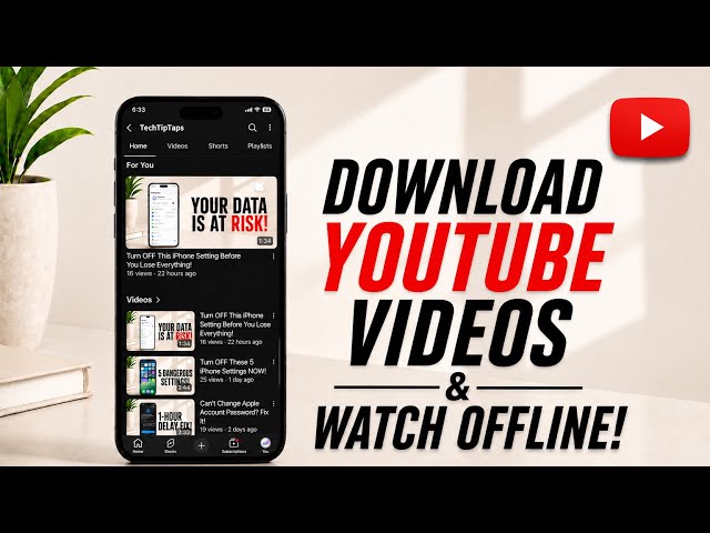 Cómo descargar videos de YouTube y verlos sin conexión (iPhone y Android)