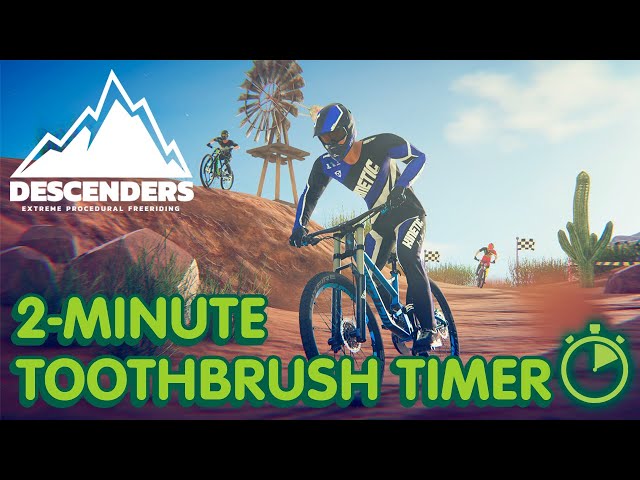 Descenders 2-Minute Toothbrush Timer 🚴⏳ #DescendersTimer #DentalHealth #BrushingRoutine 🪥🎮