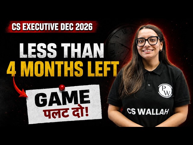 Less Than 4 Months Left! 🔥 4 Month Strategy for CS Executive December 2026 | CS Shivani Miglani