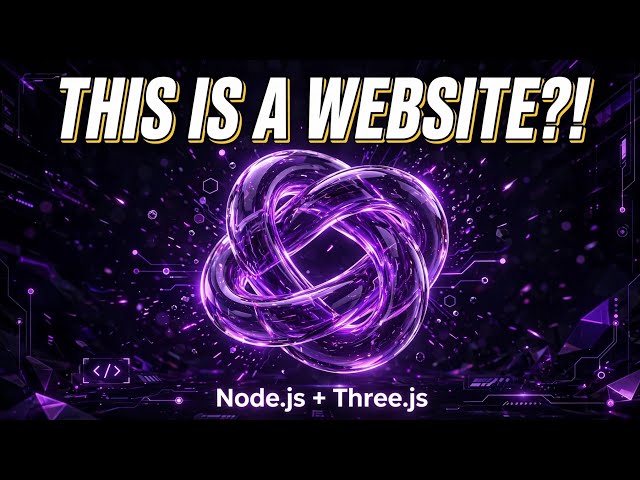 I Built a 3D Website That Looks Like a Game - Node.js + Three.js
