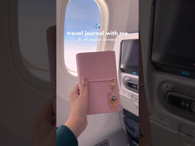 ✈️ travel journal with me on my flight to japan ft. @ANAGlobalCH #japantrip #japantravel