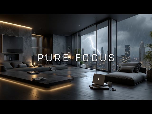 Deep Work Music - Dark Ambient Focus For Late Night Coding And Peak Minimal Productivity Flow