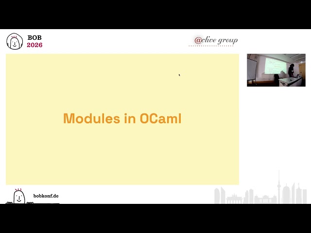A crash course on the OCaml module language - Xavier Van de Woestyne