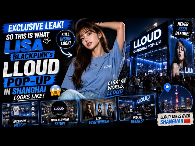 EXCLUSIVE LEAK! So This Is What Lisa BLACKPINK's LLOUD Pop-Up in Shanghai Looks Like!