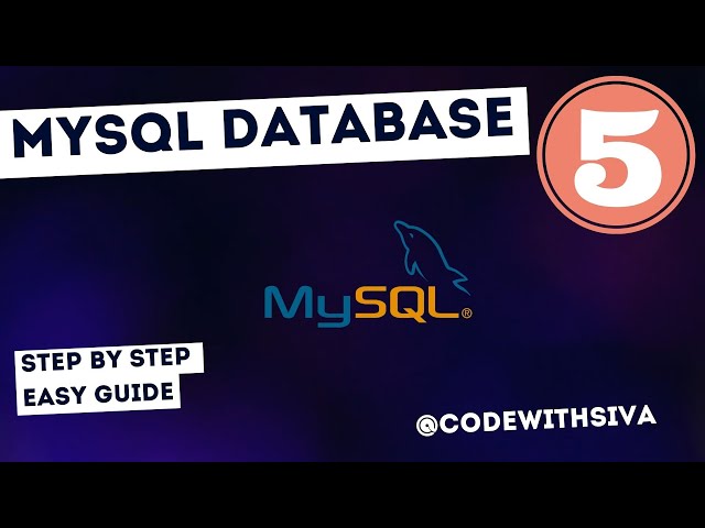 MySQL for beginners in Tamil || SQL Table Queries || SQL #mysql #database #codewithsiva