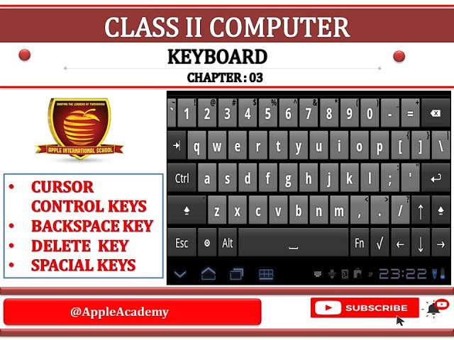 CLASS 2 COMPUTER CHP  3 KEYBOARD