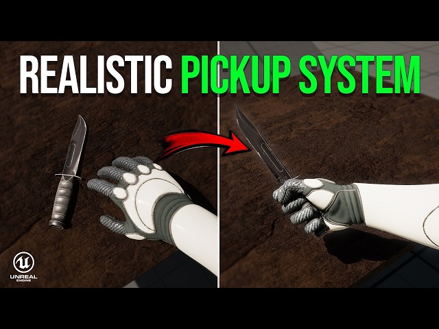 Realistic Pickup System in Unreal Engine 5 (Control Rig + Grip Poses)