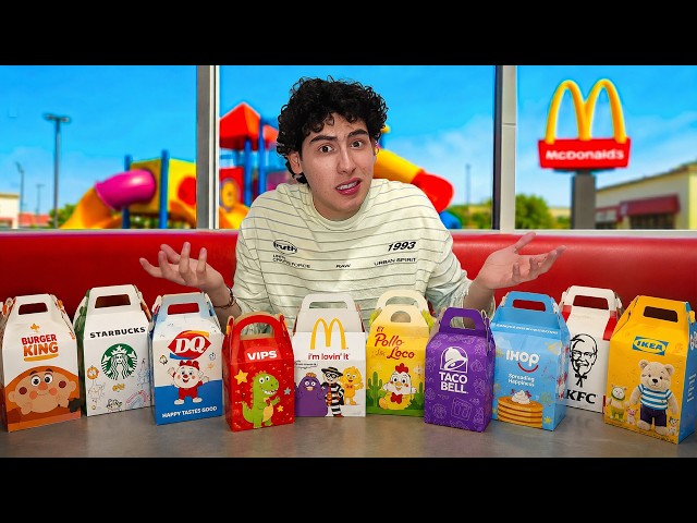 24 HORAS comiendo SOLO MENUS INFANTILES 😳 | Leo Study