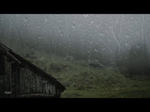 🔴 Rain & Thunder Cozy Window View | Relaxing Sounds for Sleep, Insomnia, Study, PTSD