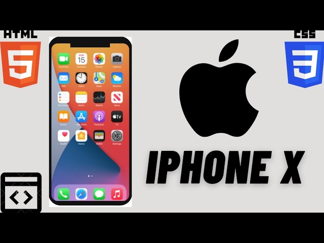 How to make IPHONE X using HTML, CSS3 and JAVASCRIPT| Source Code in Description