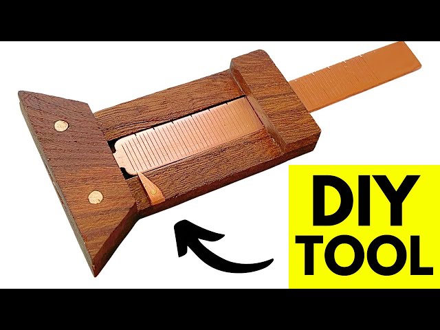 Handmade Excellence: Crafting a Distinctive Depth Gauge with Wood, Brass, and Copper #diytools #diy