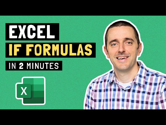 How to Use the IF Formula in Excel