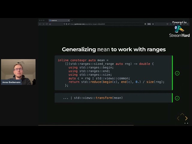 [MUC++] Jonas Greitemann - The C++ range adaptor pipe operator is associative (Lightning Talk)