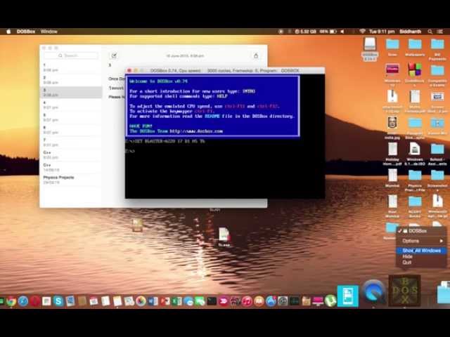 Turbo C++ on OS X using DosBOX