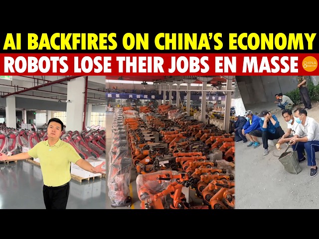 China’s Scariest Economic Scene! AI Backfires, Factories Freeze, Even Robots Lose Their Jobs
