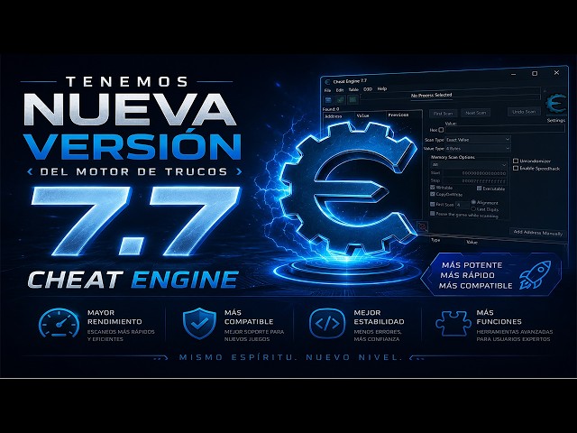 Tenemos NUEVA VERSION de Cheat Engine 7.7