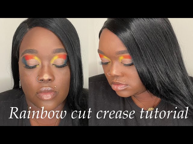 Rainbow Cut crease makeup tutorial