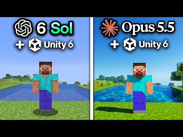 ChatGPT 6 Sol vs Claude Opus 5.5 Make Minecraft In Unity