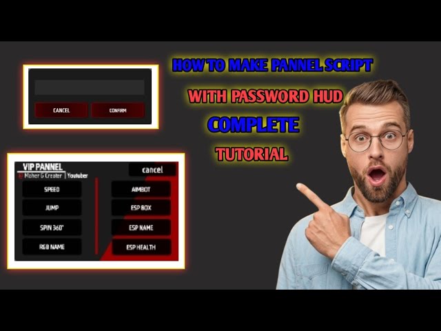 How to make pannel script with with with password hud complete tutorial #craftland 