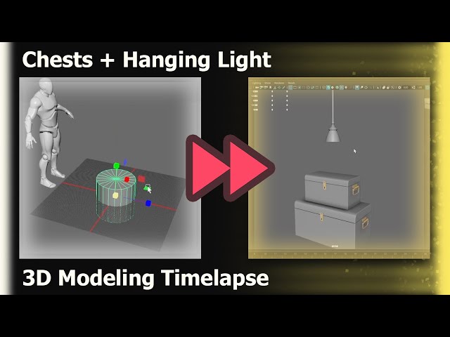 Hidden Loot | Maya 3D Hard Surface Modeling Timelapse