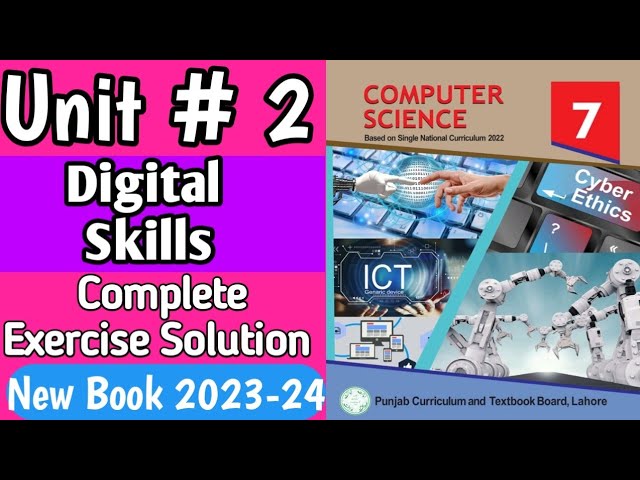 7th Class Computer New Book Chapter 2 | Digital Skill | Class 7th Computer SNC 2023-24|#7computer