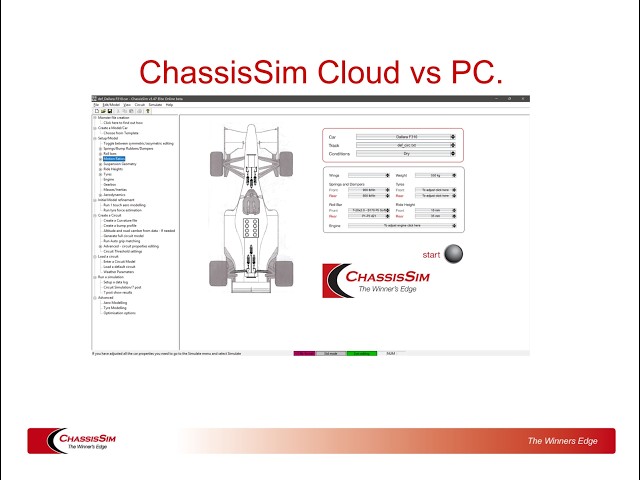 ChassisSim Cloud vs ChassisSim PC