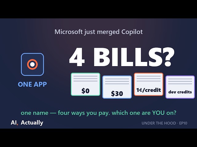 Microsoft Merged Copilot Into One App — Which One Are You Actually Paying For?