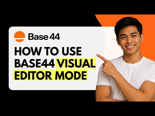How to Use Visual Editor in Base44 [Quick Guide]