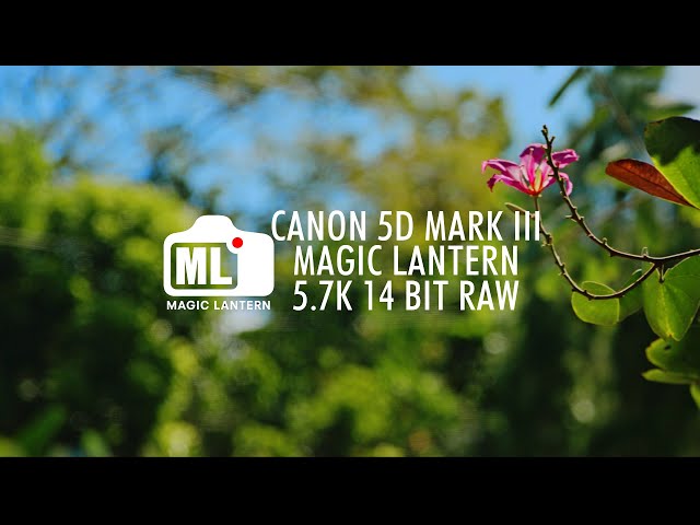5.7K 14bit RAW Unlocking UNREAL Cinematic Video! CANON 5D MARK III with MAGIC LANTERN