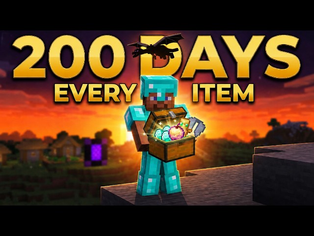 LIVE Minecraft Hardcore – Collecting EVERY Item
