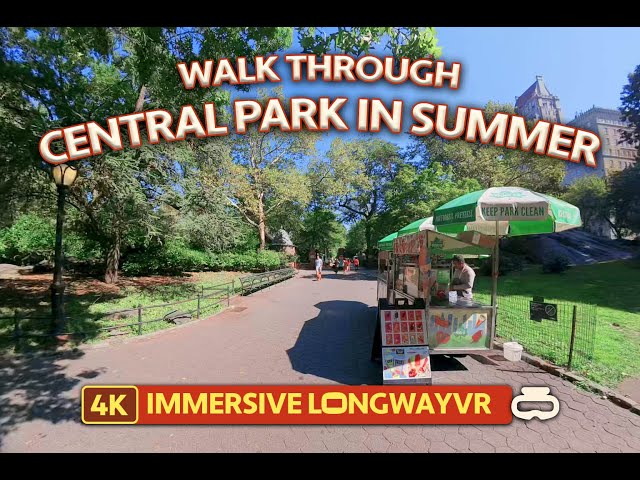 Central Park Summer Walk 🇺🇸 | Fifth Avenue to Strawberry Fields | VR180 8K | NYC Nature & Ambience